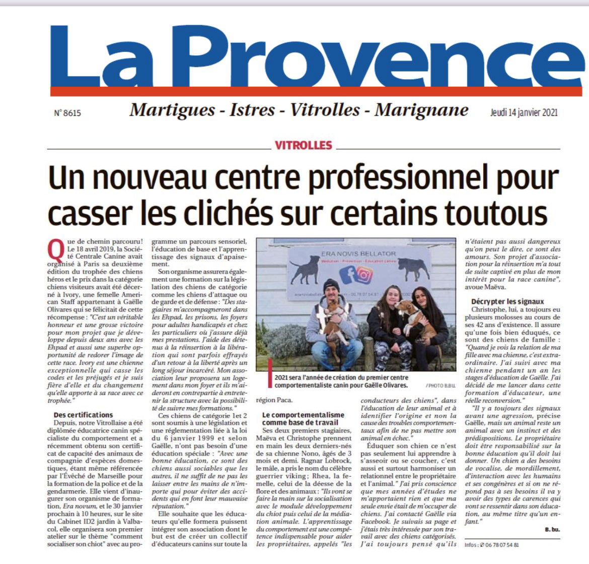 La provence 14-01-2021