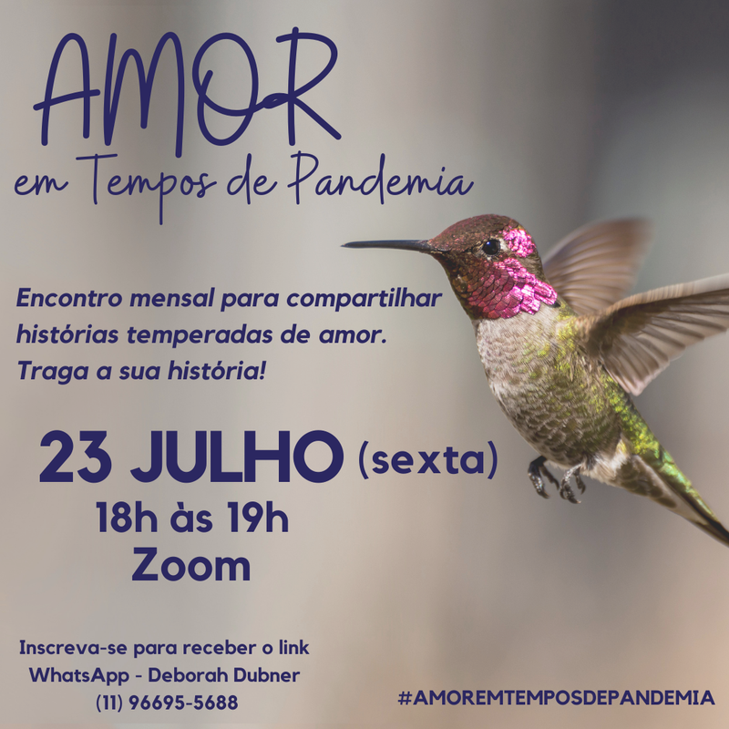 AMOR EM TEMPOS DE PANDEMIA
