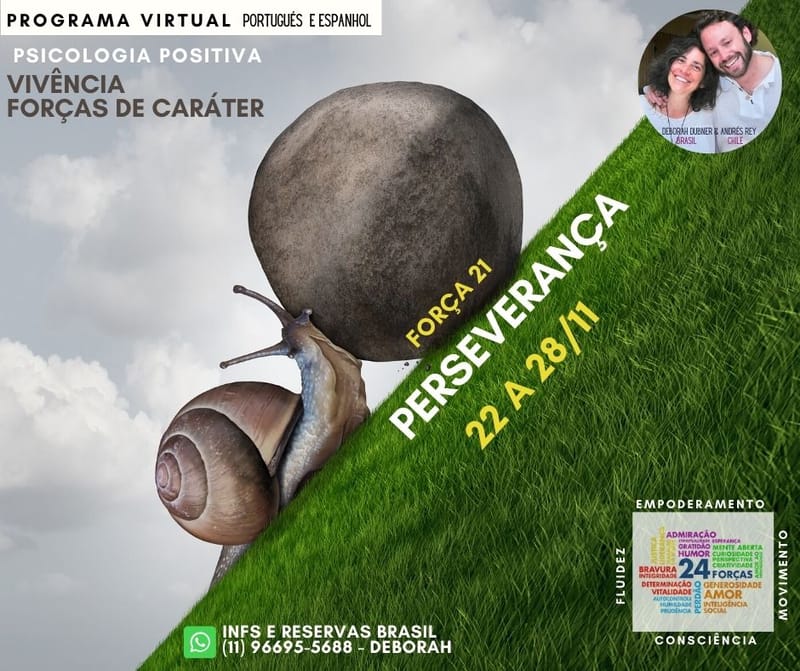 FORÇA DE CARÁTER 21 - PERSEVERANÇA