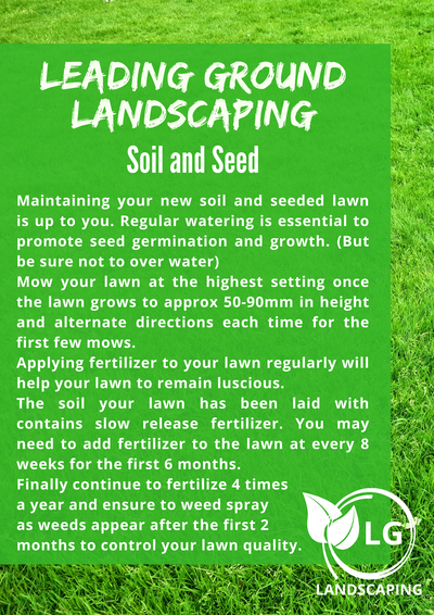 Soil and Seed Aftercare