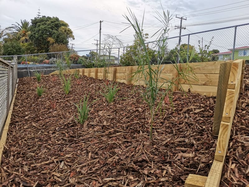 Low Garden Timber Retaining Walls