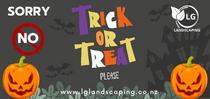 LGL NO Trick or Treat Signs