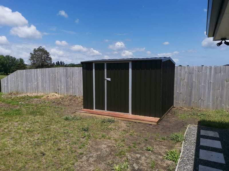 3m x 2.5m Garden Shed With Deck