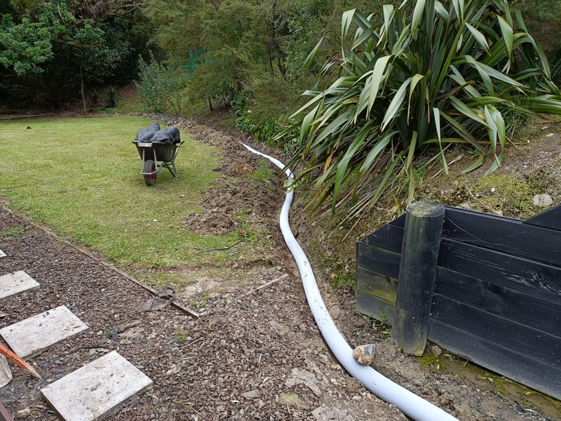 Section and Retaining Wall Drainage