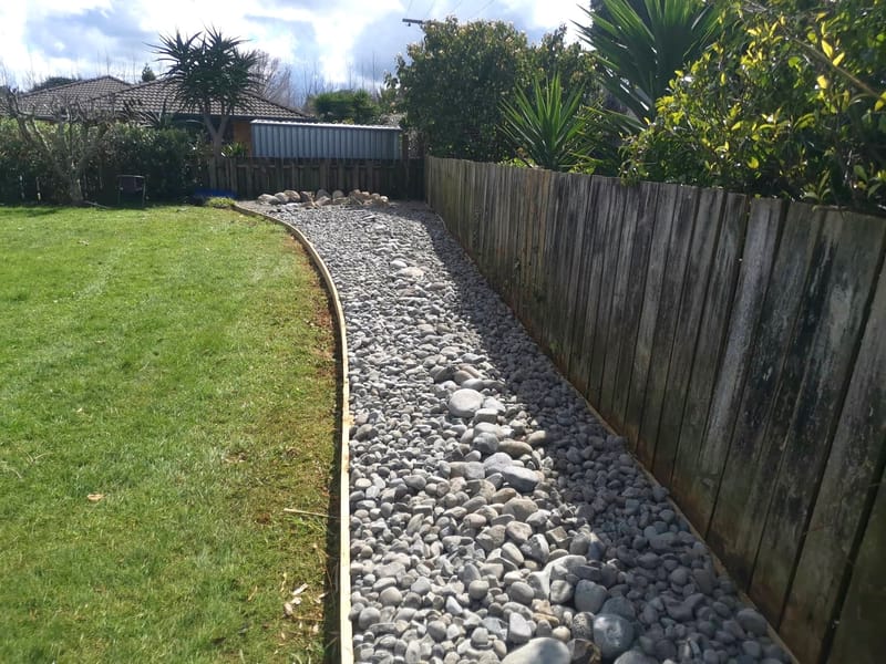 New Pebble Garden Installation