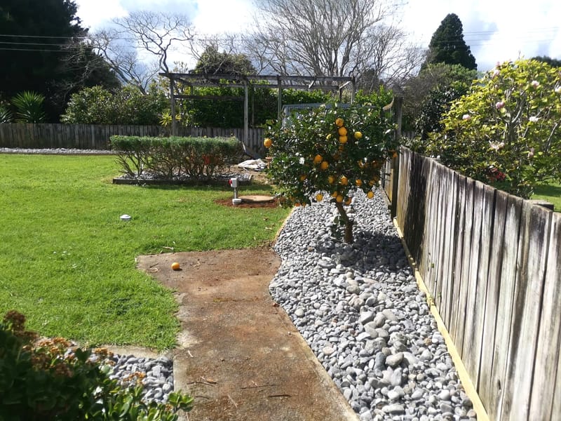 New Pebble Garden Installation
