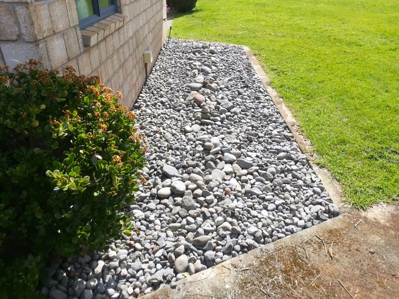 New Pebble Garden Installation