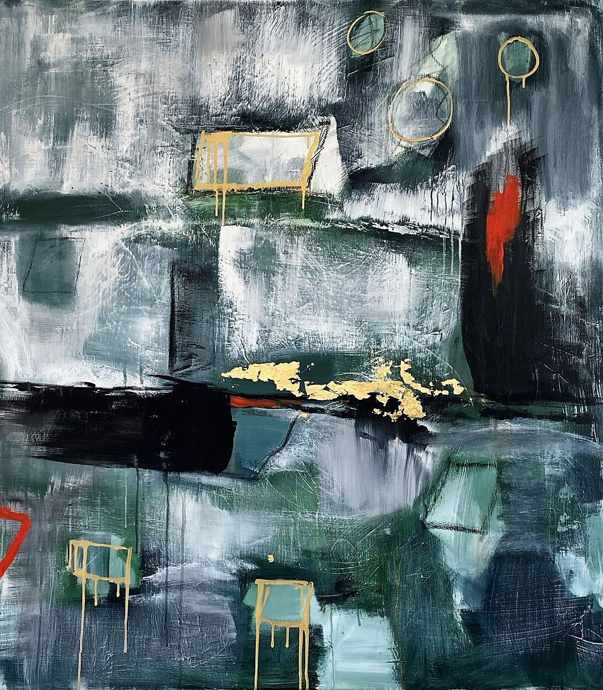 Antonella Gasparin: Colorissimo  - Acryl auf Leinwand. 120 x 120 cm