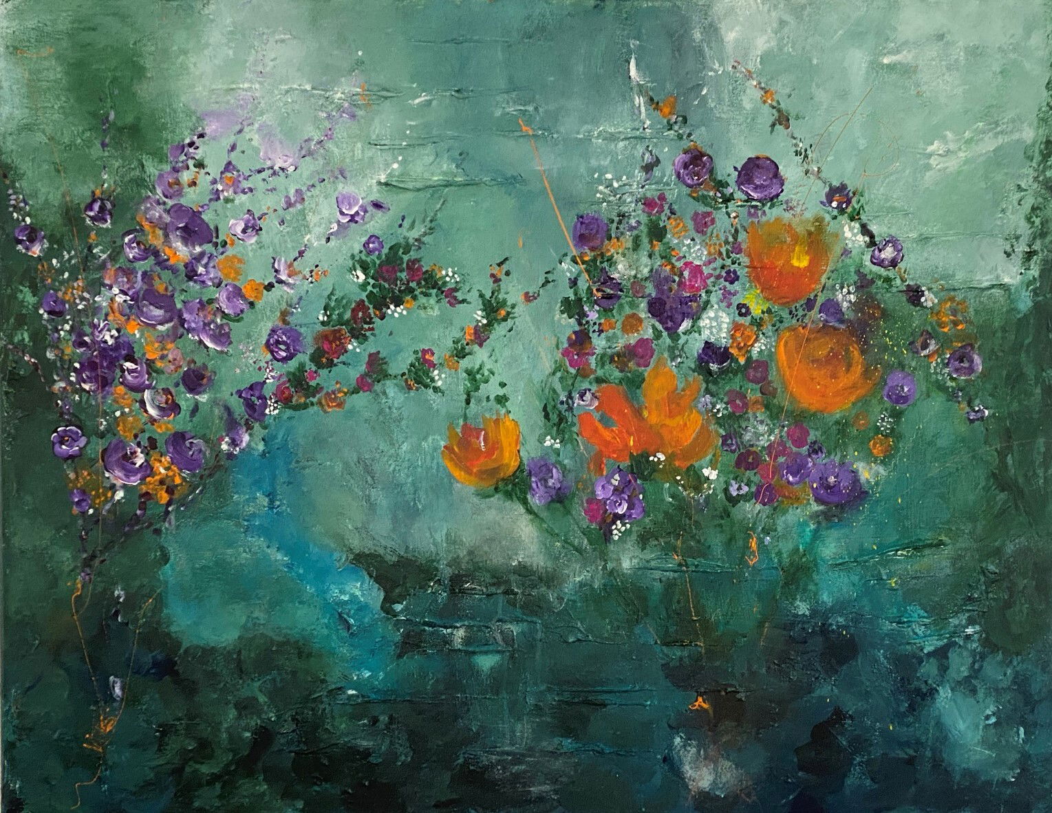 Antonella Gasparin: MazzoNonPazzo  - Acryl auf Leinwand, 115 x 90 cm