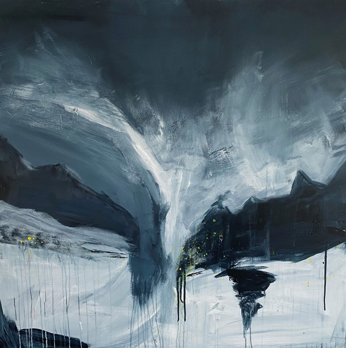 Antonella Gasparin: Spirito dell'Angelina  - Acryl auf Leinwand, 100 x 100 cm