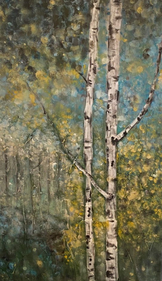 Betulle - Acryl auf Leinwand. 70 x 110 cm (verkauft)