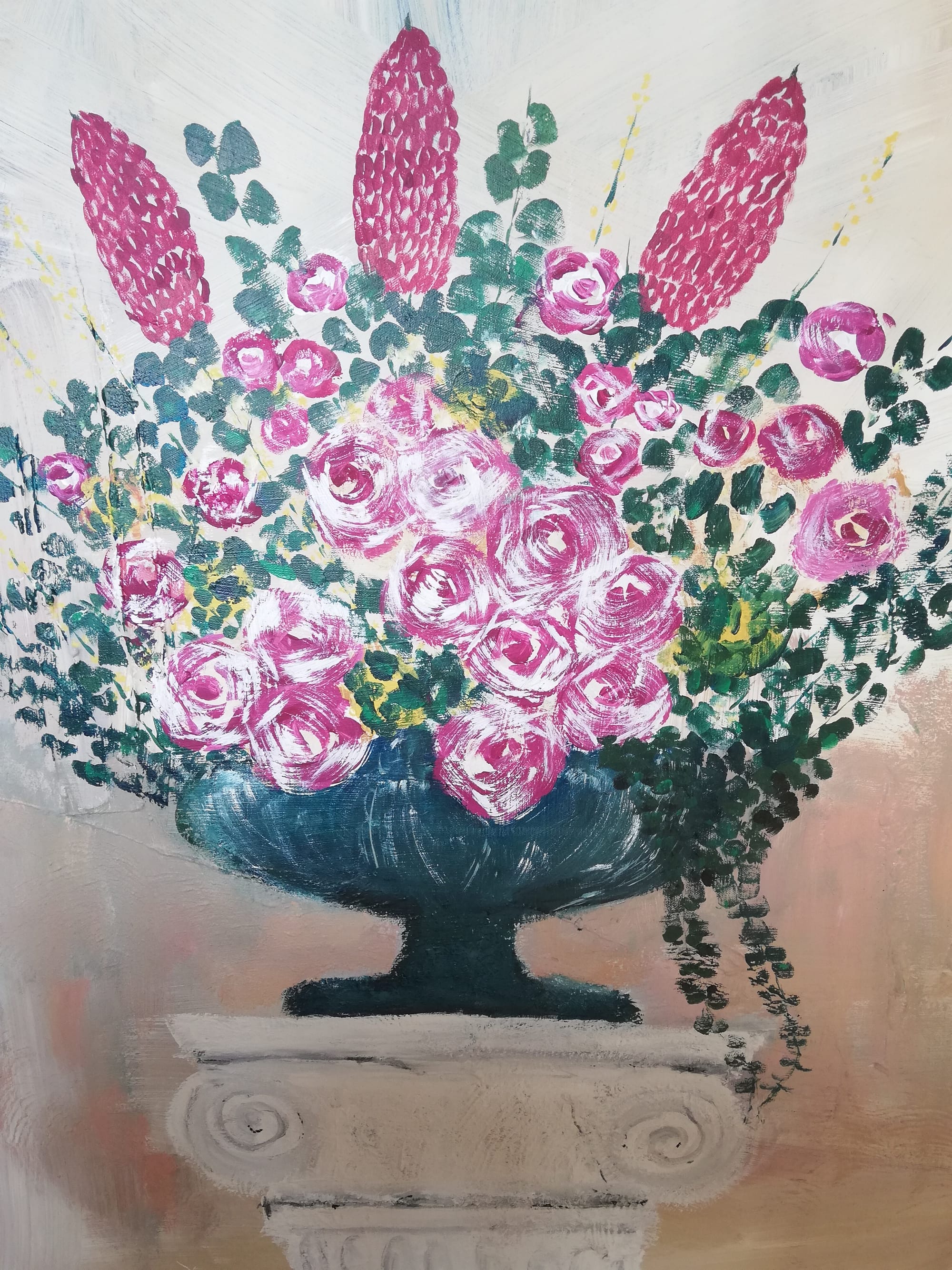 Antonella Gasparin: Rebecca - Acryl auf Leinwand, 80 x 100 cm.