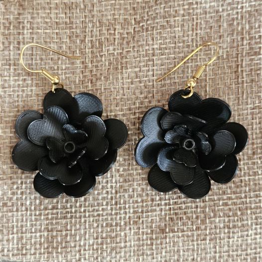 Boucles d'oreilles "Les fleurs du mal"