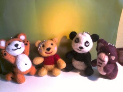 Moje wełniane breloczki :)