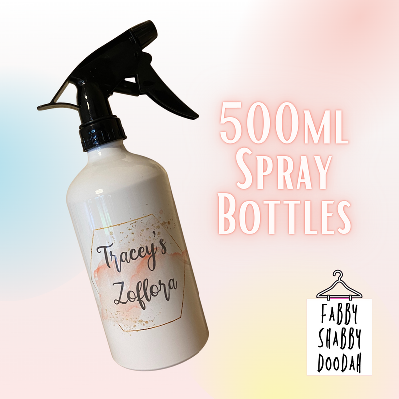 Personalised spray bottle