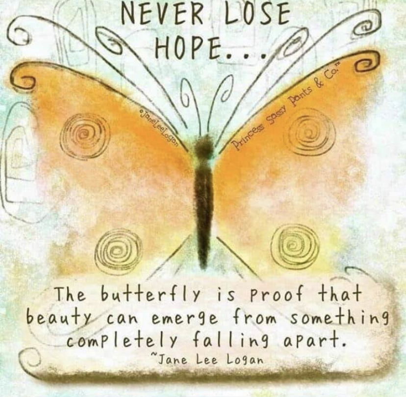 A HOPEiness is a little bit of HOPE and a little bit of Happiness hybrid - it's as if HOPE and happiness had a baby and named it HOPEiness.  Now and then on our social media pages, we sprinkle them with a HOPEiness quote encouraging our followers to stay hopeful, be happy and make an impact to those around them. If you'd like to signup to submit a HOPEiness, please click this link: