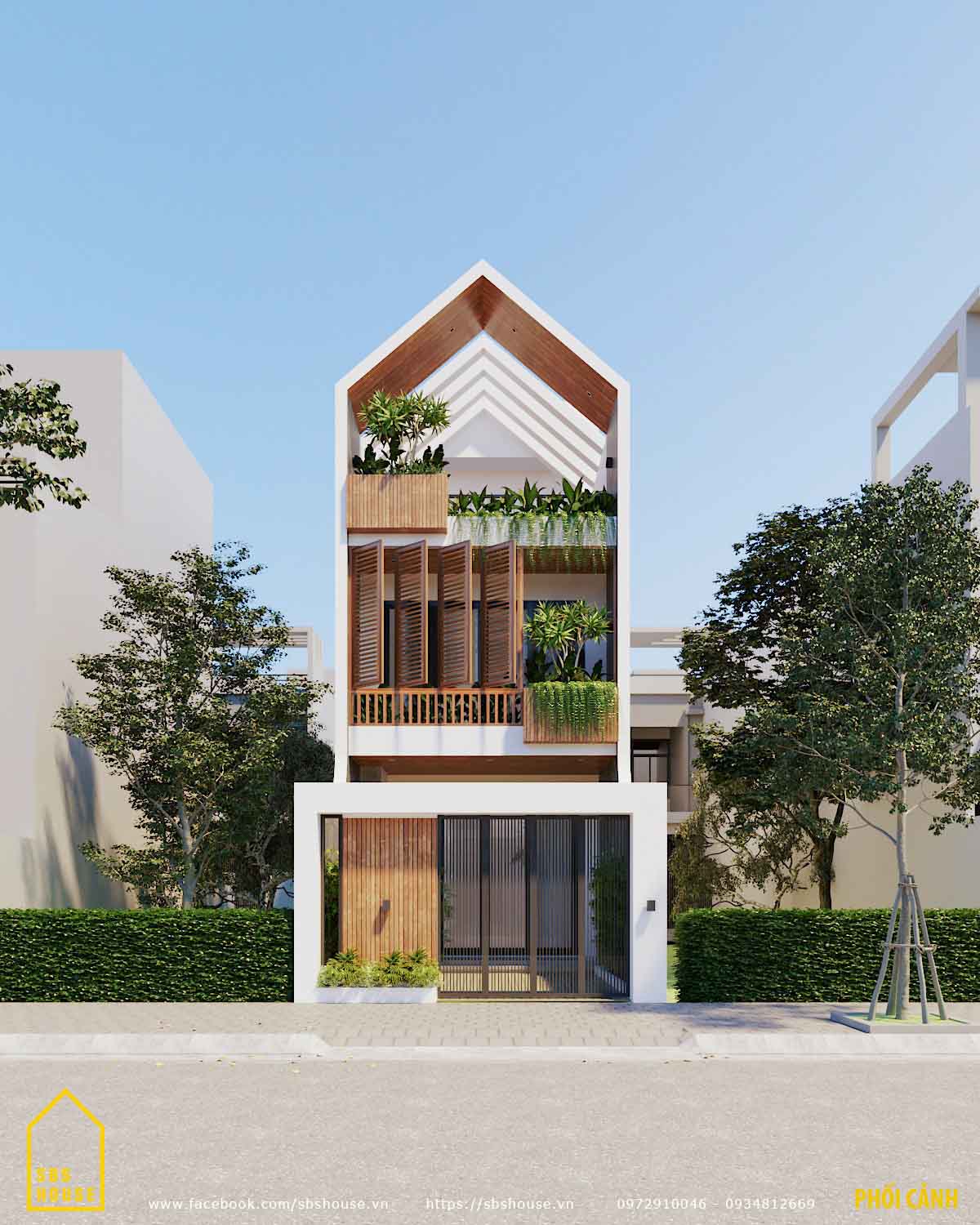 NHÀ 3 TẦNG VỚI THIẾT KẾ ẤN TƯỢNG