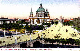 Lustgarten mit neuem Dom in Berlin