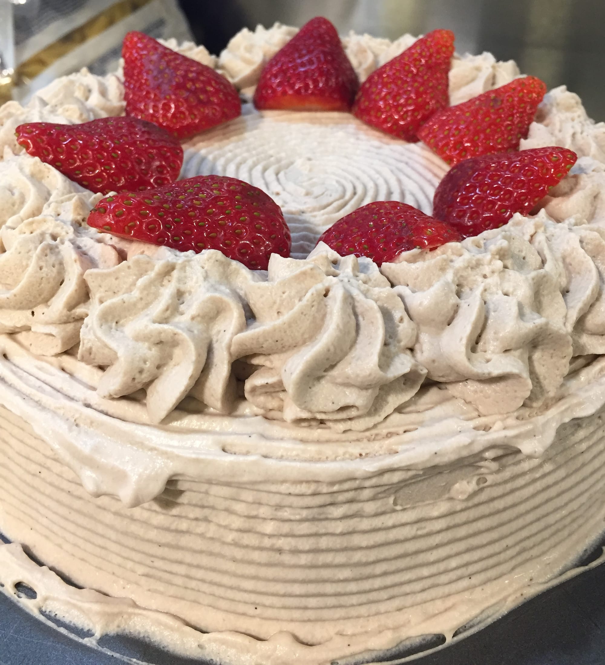 Chocolate Cake with Chocolate Buttercream Frosting & Berry Filling