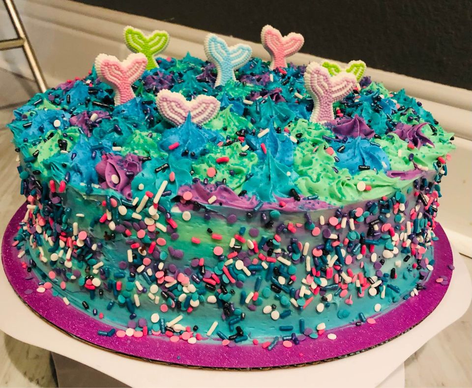Custom Mermaid Cake