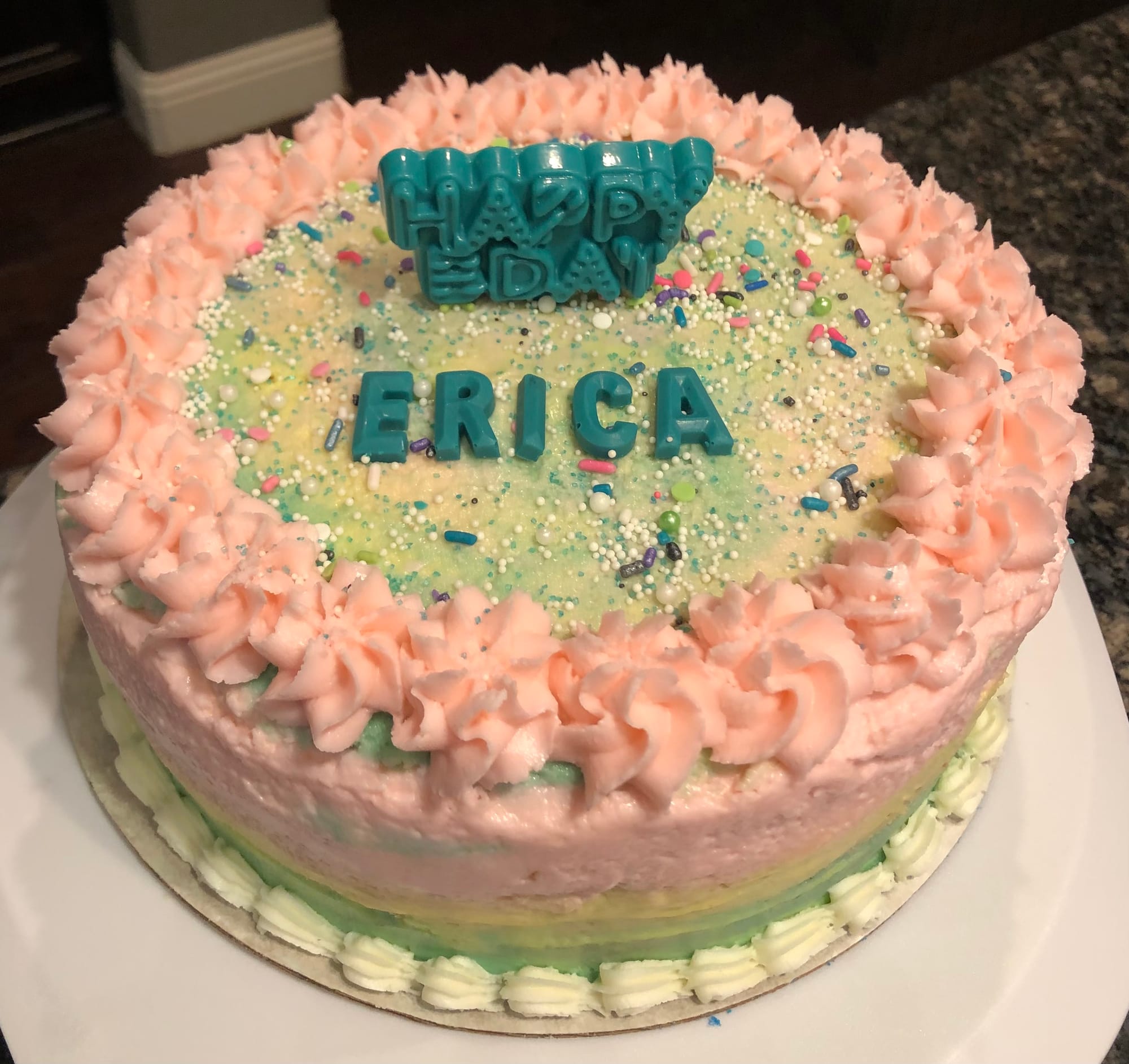 2 Layer Vanilla Cake With Buttercream Frosting