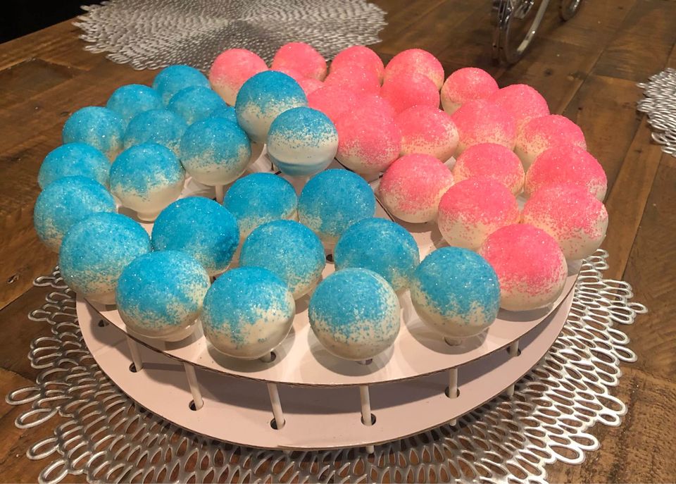 Gender Reveal Cake Pop Tray