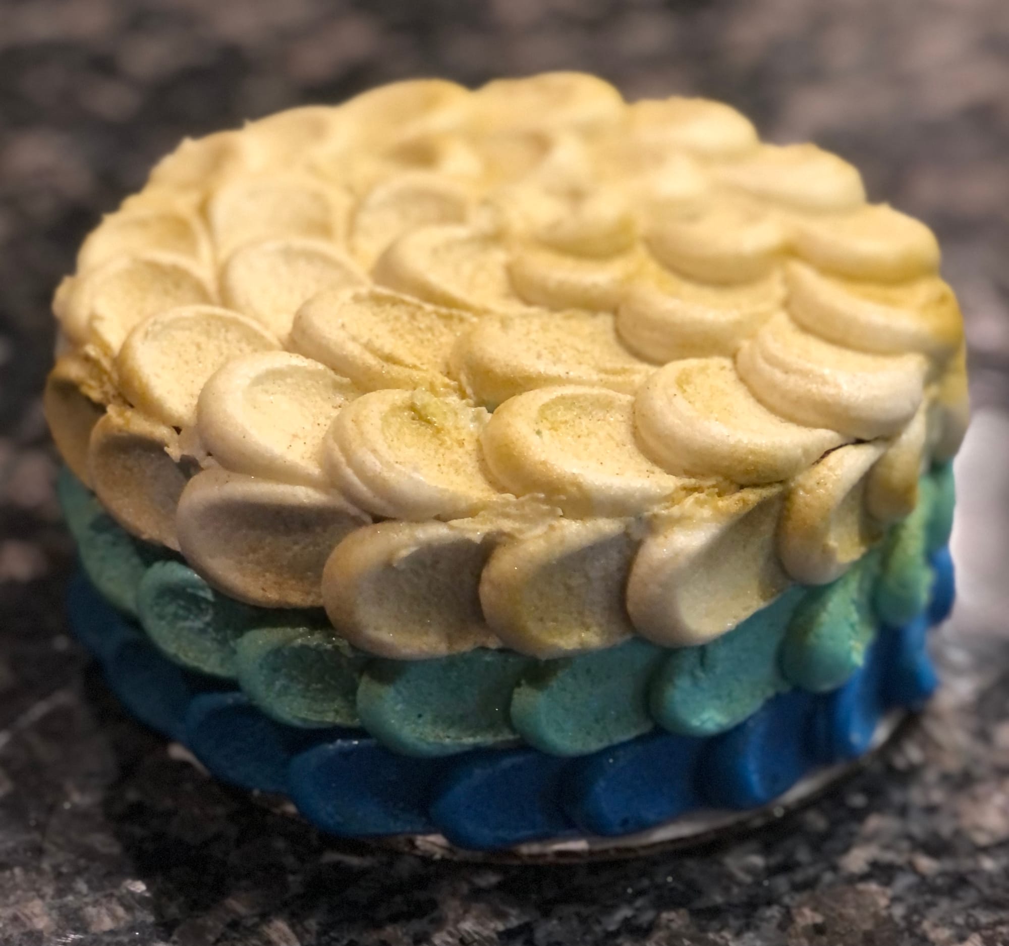 Vanilla Baby Smash Cake With Scalloped Edges