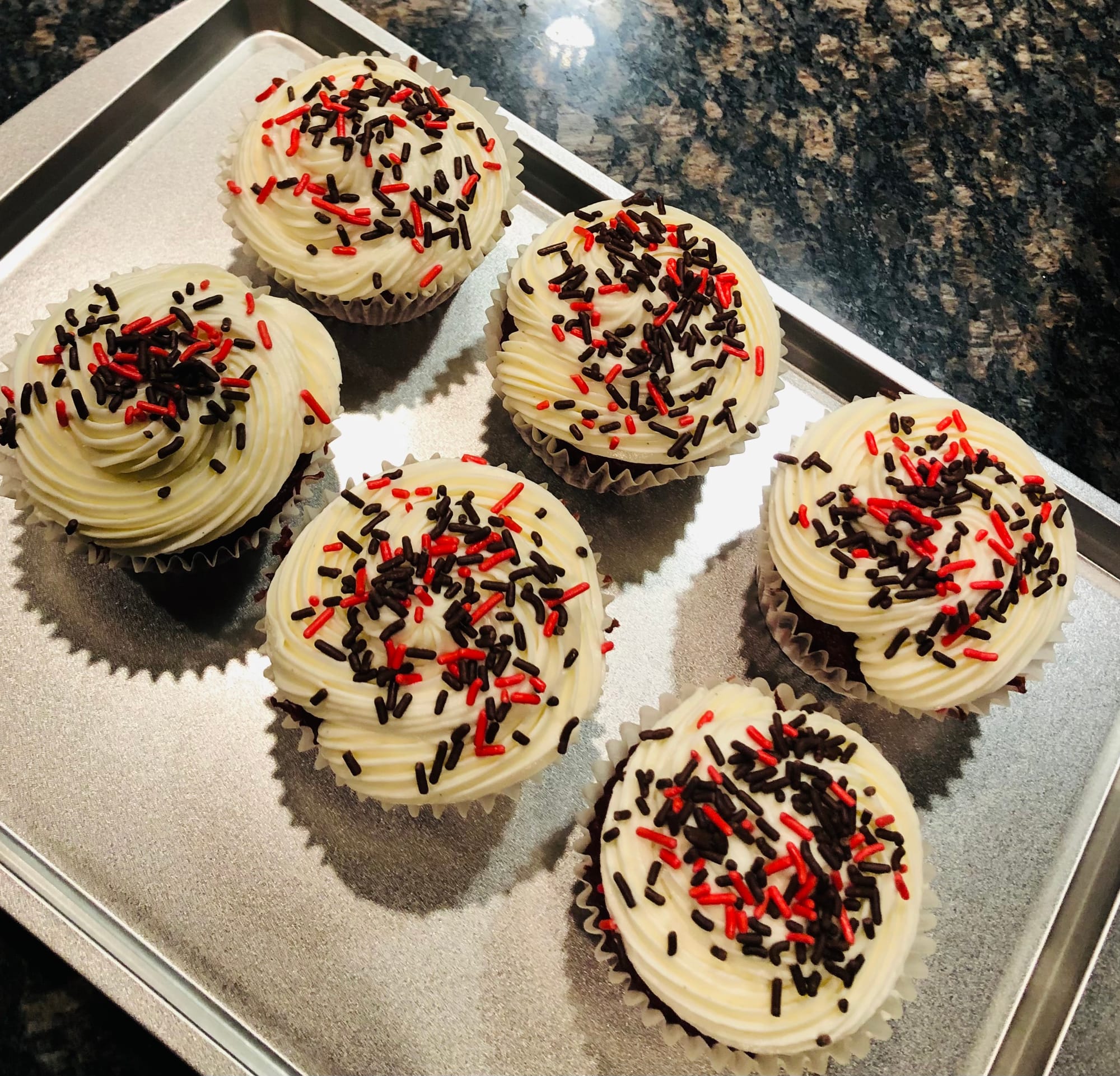 Delicious Red Velvet Cupcakes With Cream Cheese Frosting