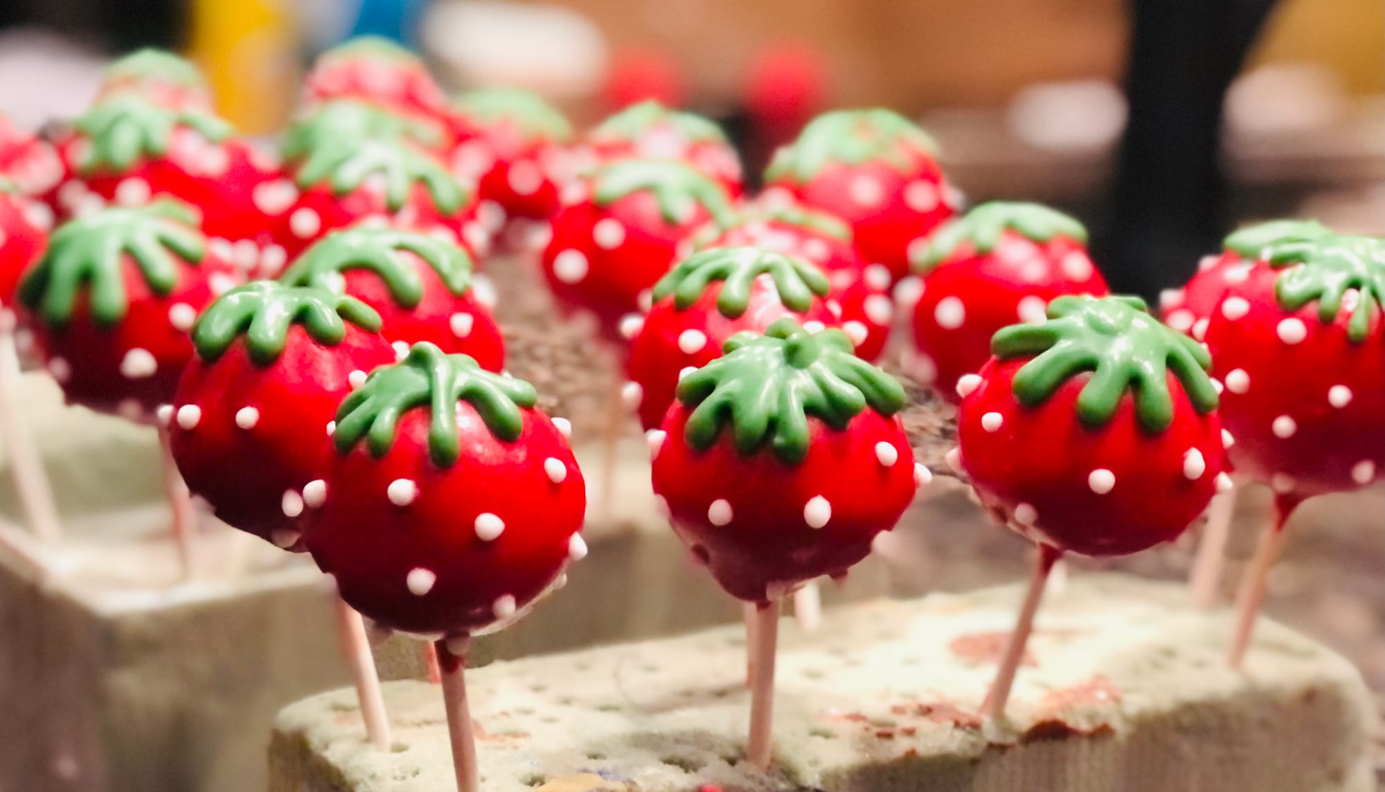 Strawberry Cake Pops And Strawberry Marshmallows