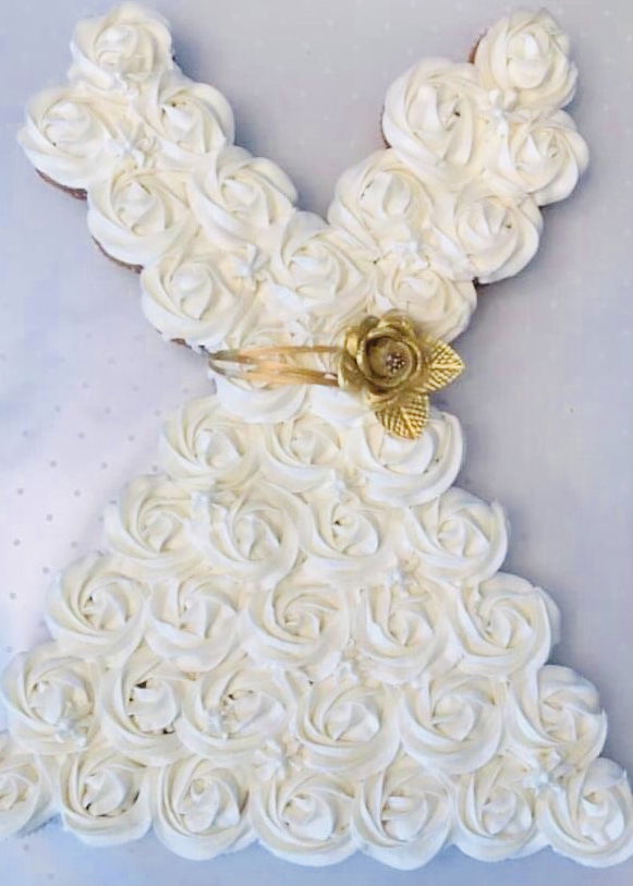 Vanilla Cupcake Pull Apart Wedding Cake With Buttercream Frosting