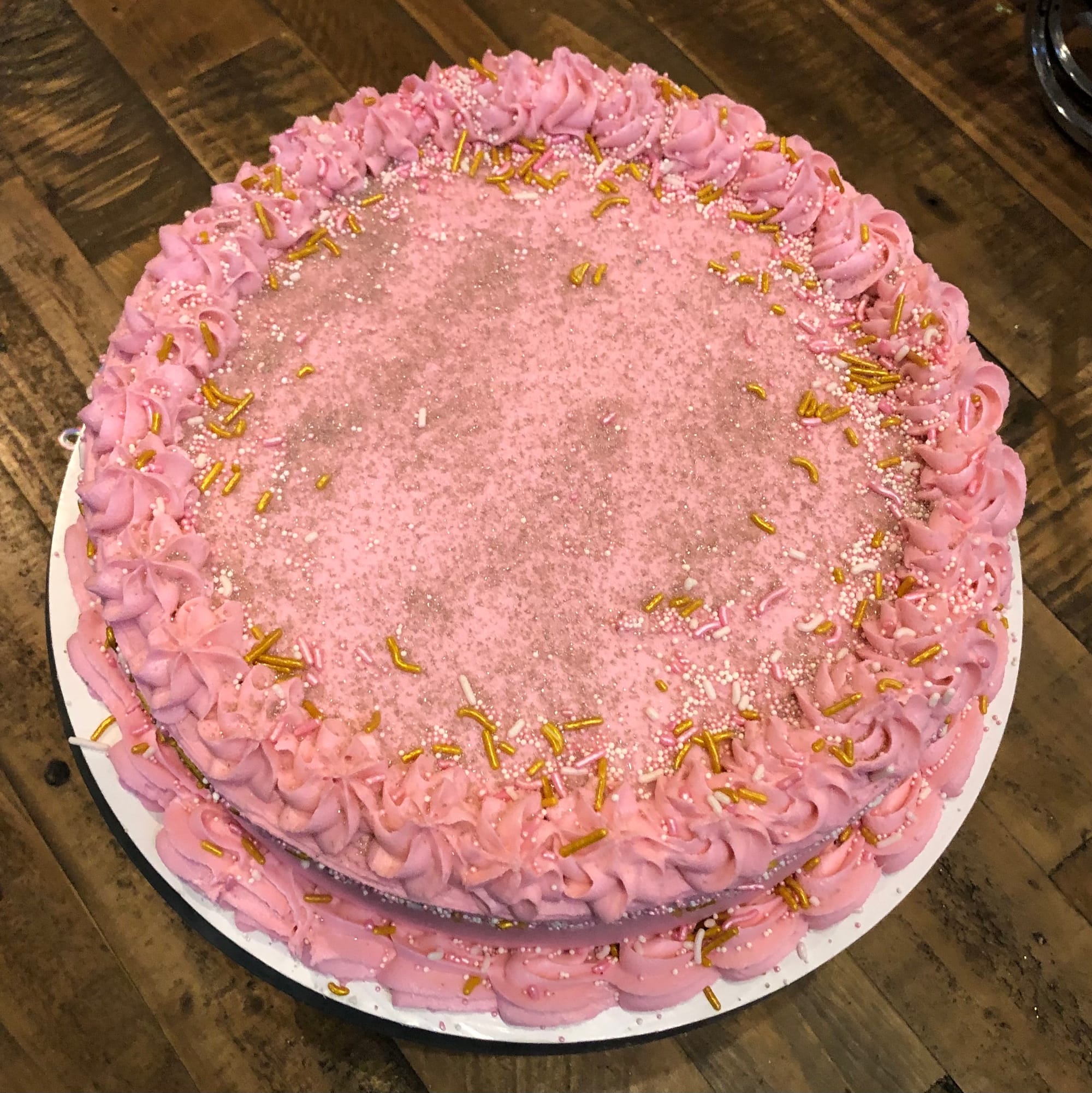 2 Layer Oreo Baby Shower Cake With Buttercream Frosting