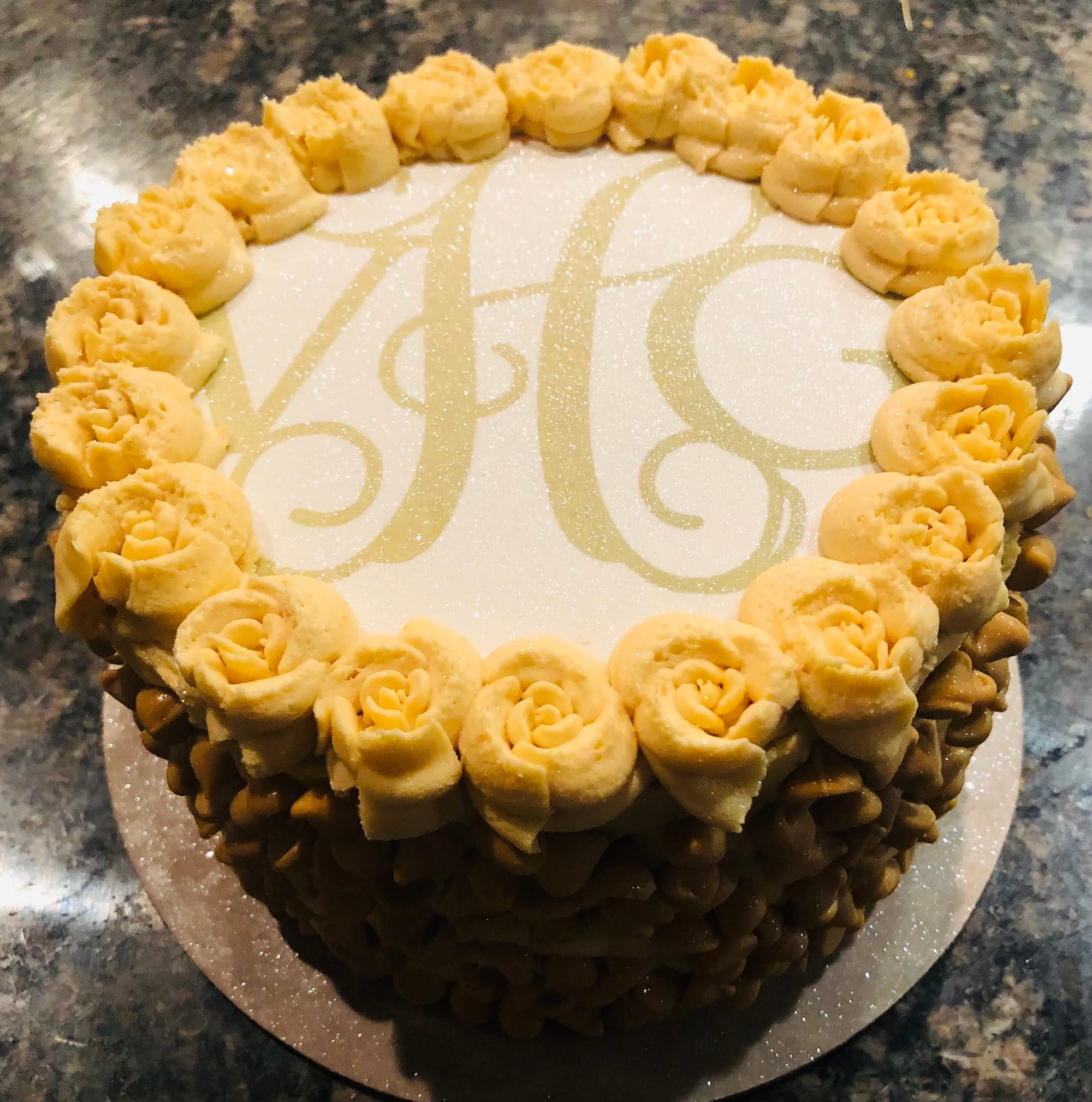 2 Layer Butterscotch Cake With Butterscotch Frosting