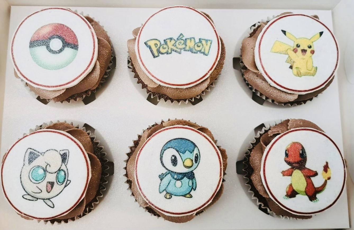 Chocolate Pokémon Cupcakes