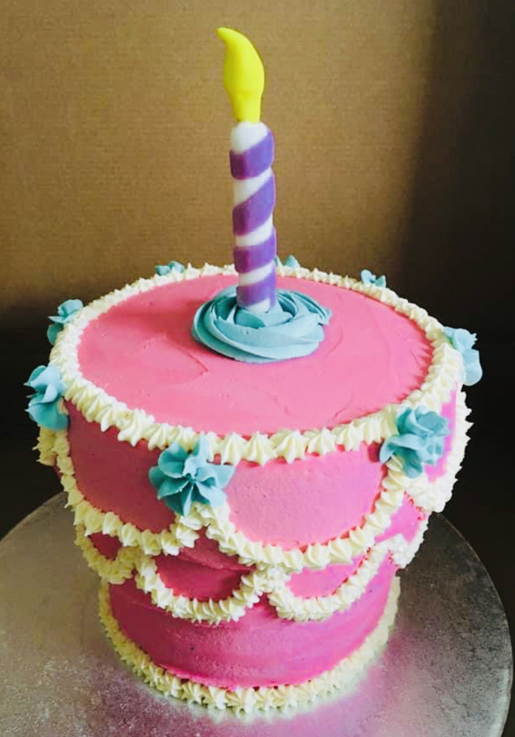 4 Layer Funfetti Alice In Wonderful Birthday Cake With Buttercream Frosting