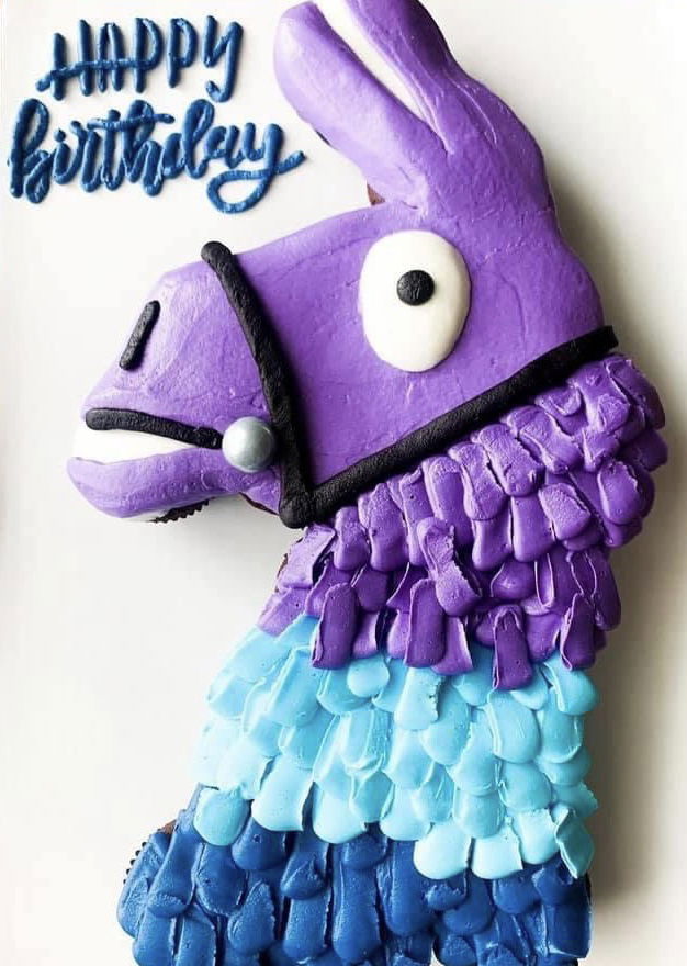 Vanilla FortNite Pull Apart Cupcakes Cake