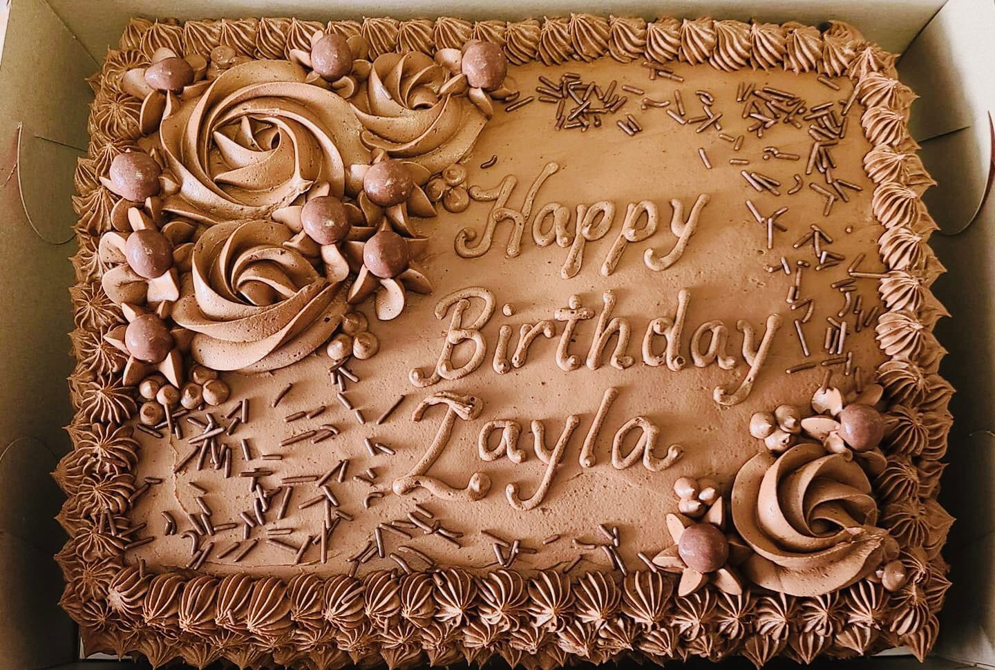 Chocolate Sheet Cake With Buttercream Frosting