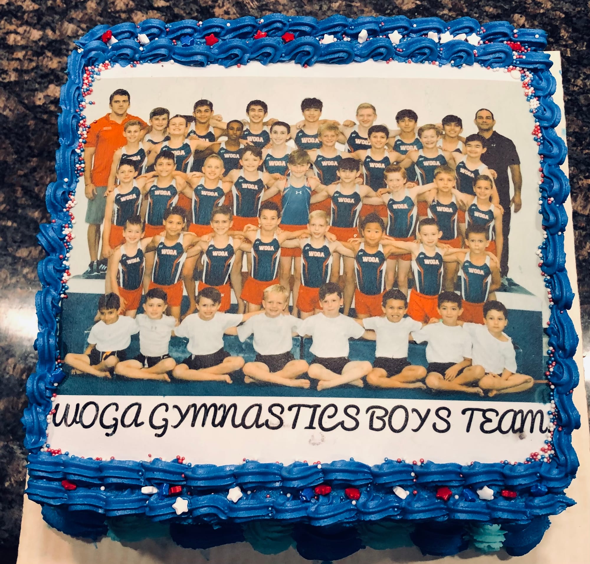 2 Layer Chocolate and Vanilla Cake With Buttercream Frosting and Edible Image