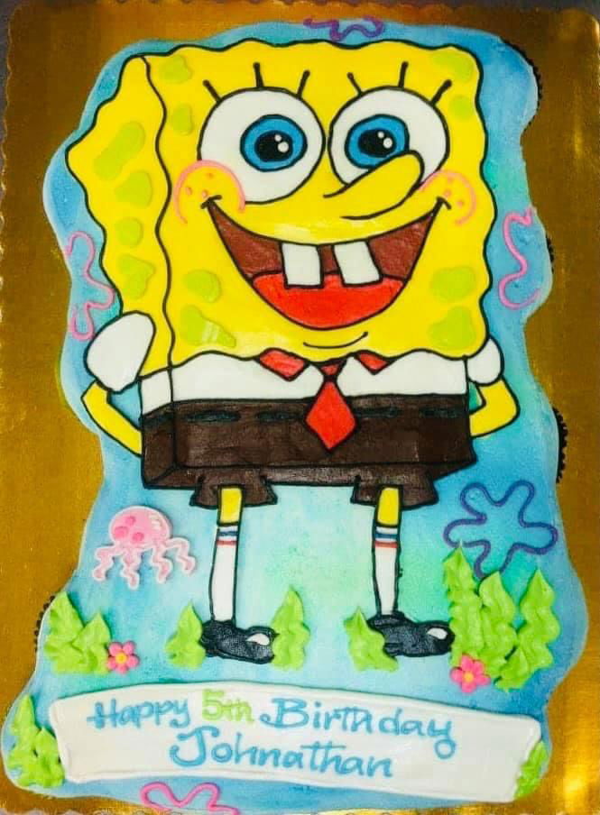 Chocolate and Vanilla Sponge Bob Pull Apart Cake Cupcakes