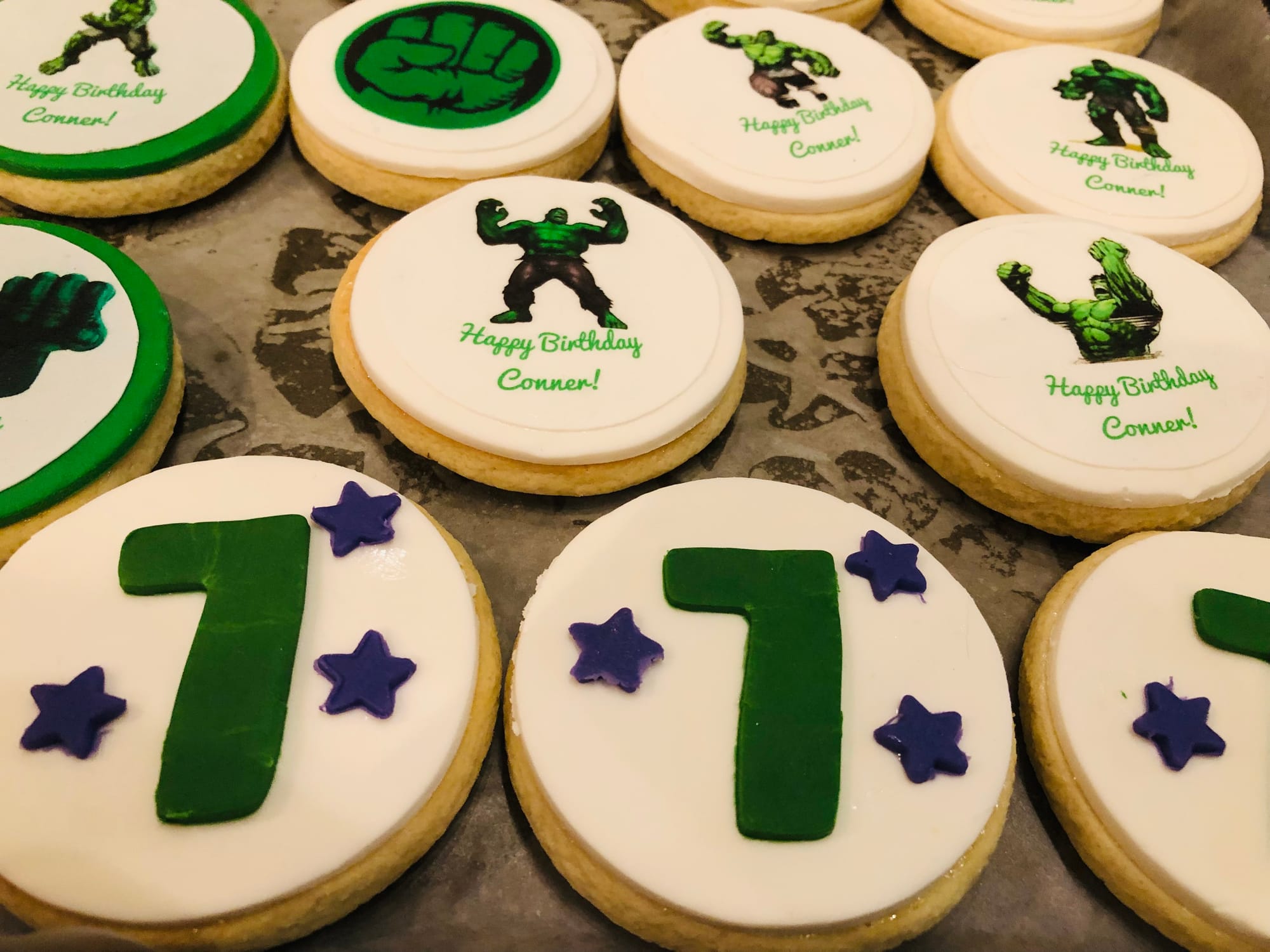 The Incredible Hulk Sugar Cookies With Edible Image