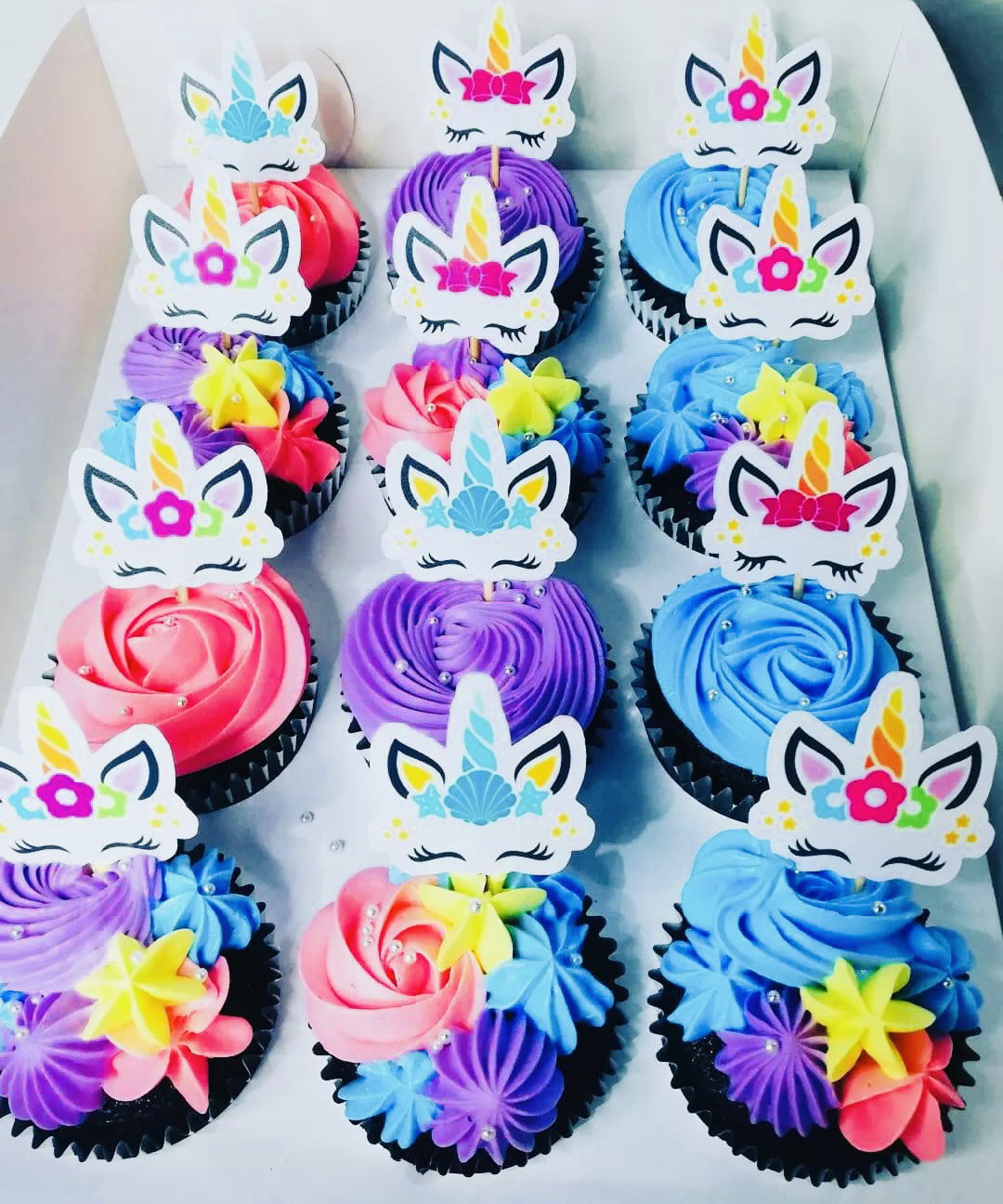 Chocolate Unicorn Cupcakes With Buttercream Frosting