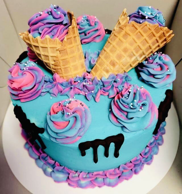 2 Layer Oreo Tik Tok Cake With Buttercream Frosting