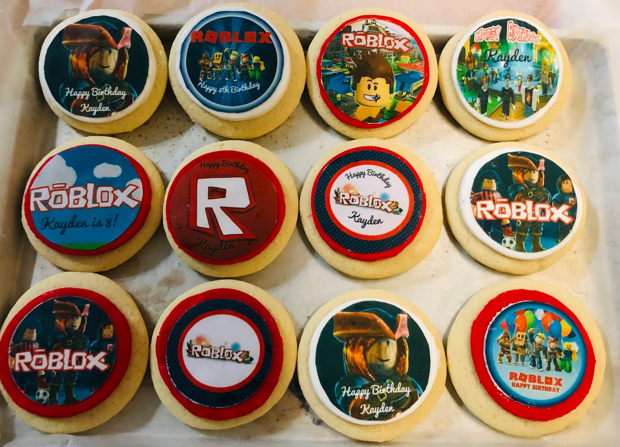 Roblox Sugar Cookies with Edible Image