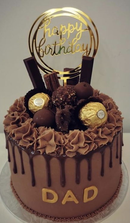3 Layer Chocolate Overload Cake With Buttercream Frosting