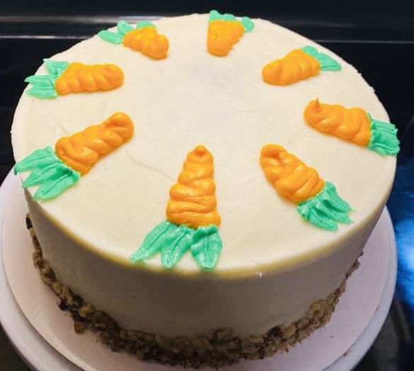 2 Layer Carrot Cake With Cream Cheese Frosting