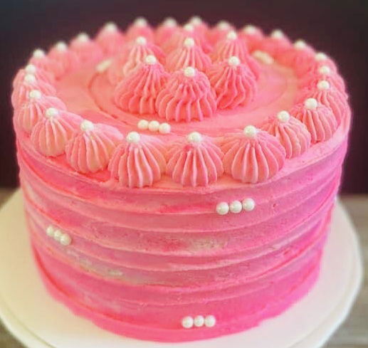 2 Layer Vanilla Cake With Buttercream Frosting
