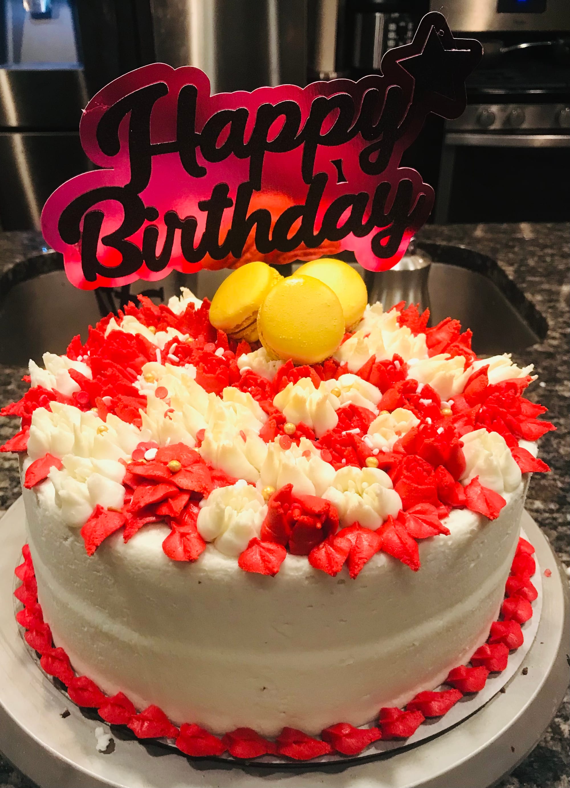 2 Layer Red Velvet Cake With Buttercream Frosting