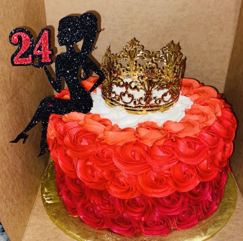2 Layer Chocolate and Vanilla Birthday Cake With Buttercream Frosting