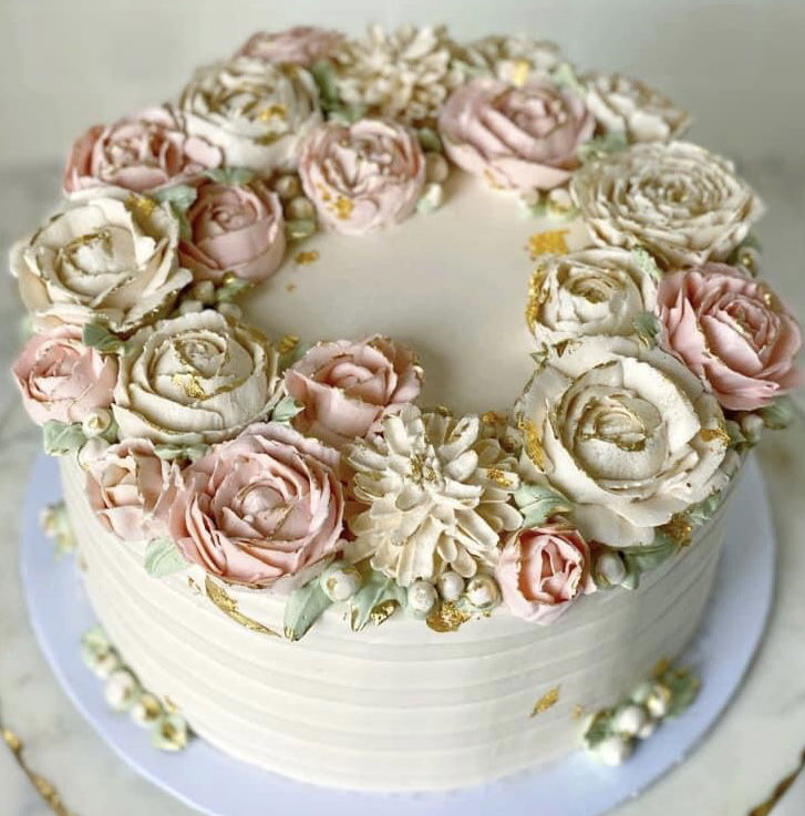 2 Layer Vanilla Cake With Buttercream Frosting1