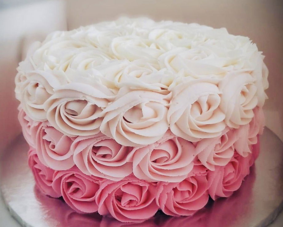 2 Layer Vanilla Smash Cake With Buttercream Frosting