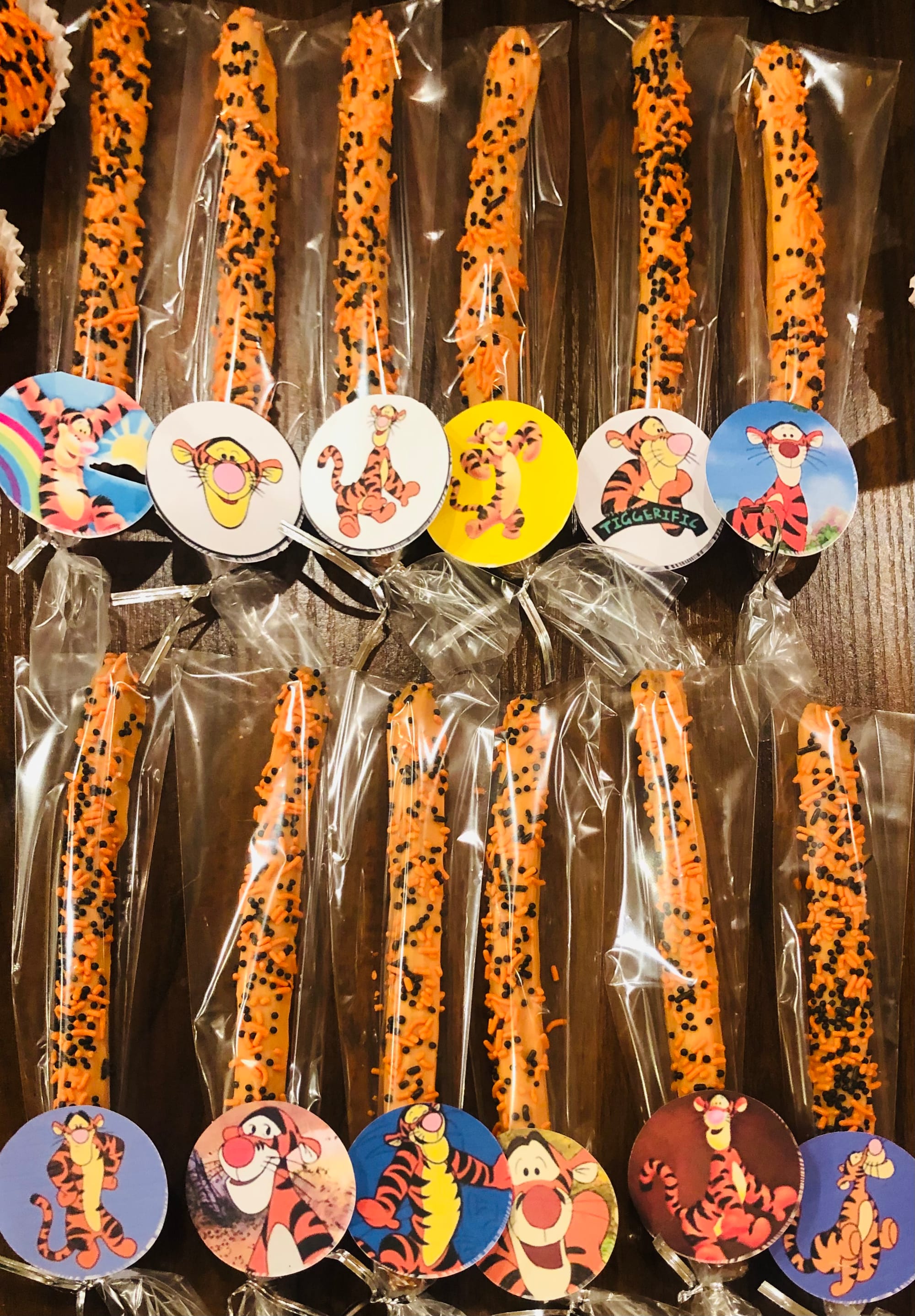 Tigger Cake Pops & Chocolate Dipped Pretzels